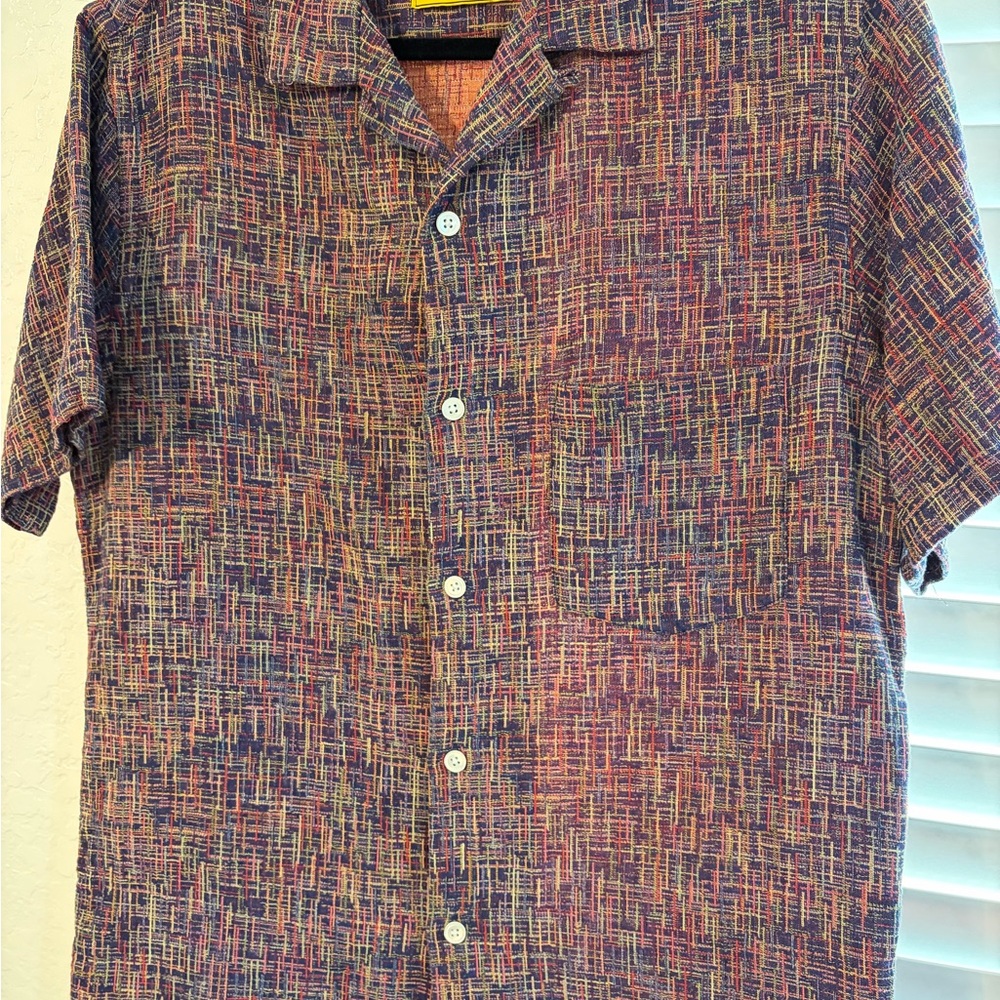 Portuguese Flannel Multicolor Button Up Size L